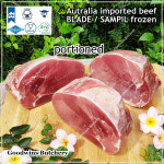 Beef BLADE Australia frozen daging sapi sampil portioned DENDENG / EMPAL / JERKY CUTS 1.5cm 5/8" (price/pack 1kg 2-4pcs) brand in stock AMH - PROMO NEW CUTS